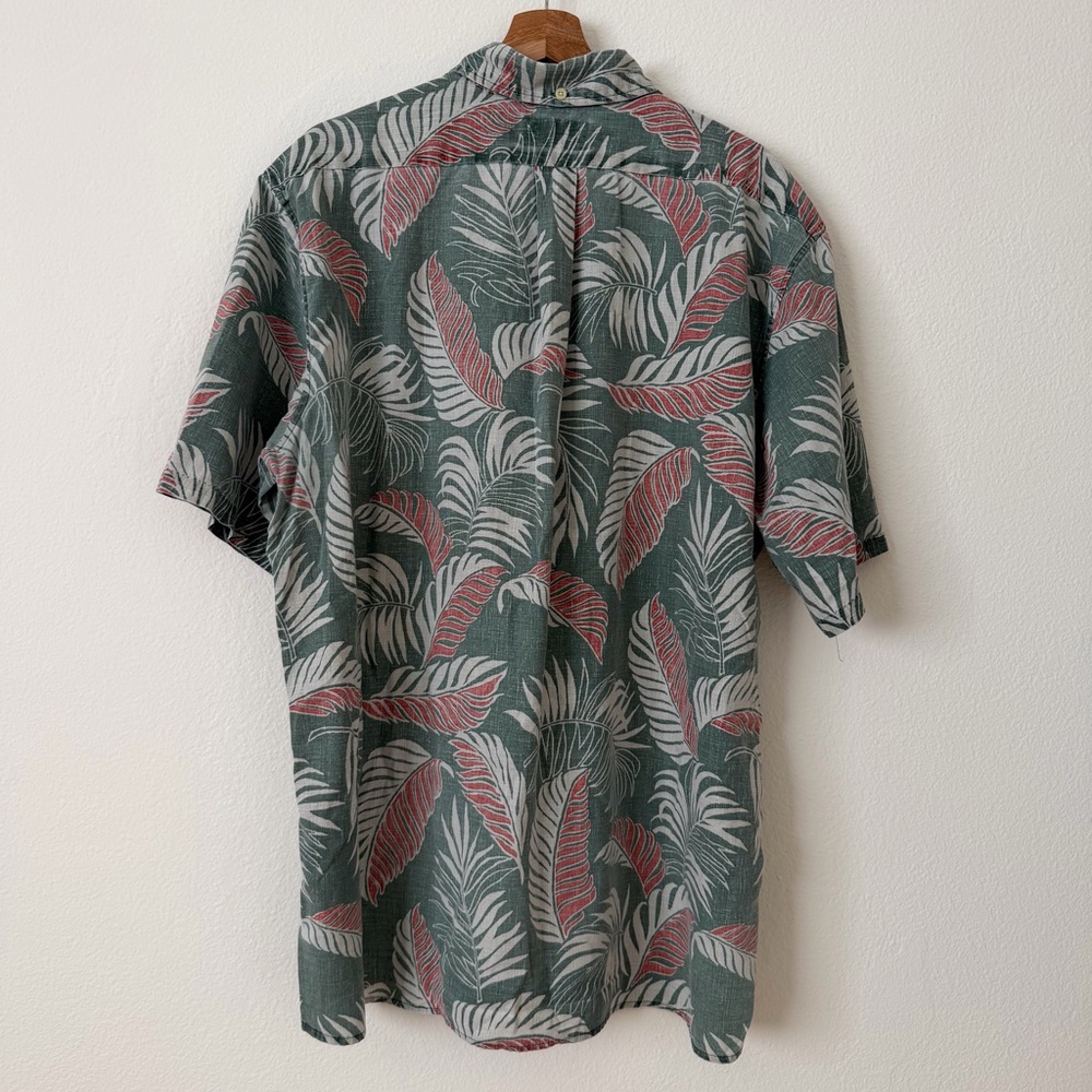 Reyn Spooner Aloha Shirt Palm Tree Leaf Tropical Short Sleeve Button Men’s XXL - Picture 6 of 11